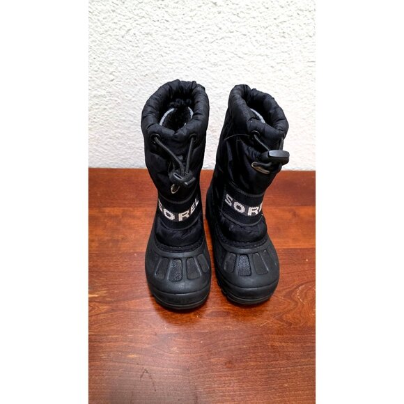 Sorel Kids Insulated Winter Snow Boots Black Size 7 - Picture 2 of 8